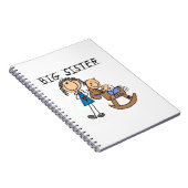 Big Sister met Baby Brother Gifts Notitieboek (Rechterzijde)