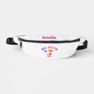 Big Sister met Baby Zuster Proud Zuster T-Shirt Heuptasje