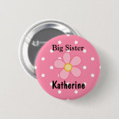 Big Sister Name Button (Voorkant /achterkant)