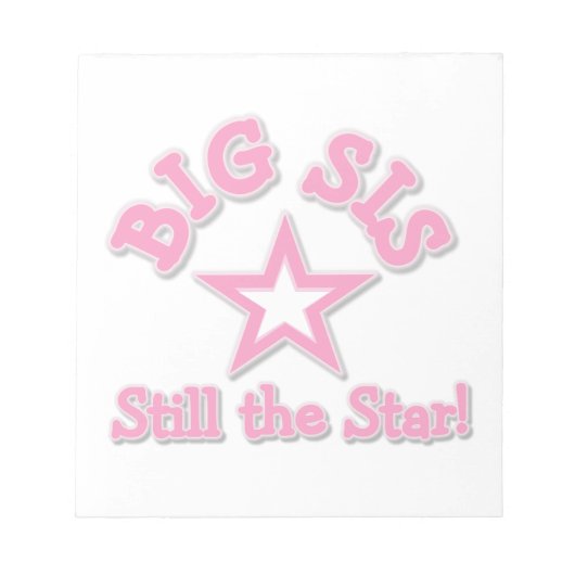 Big Sister nog steeds de Star Gifts Notitieblok (Voorkant)