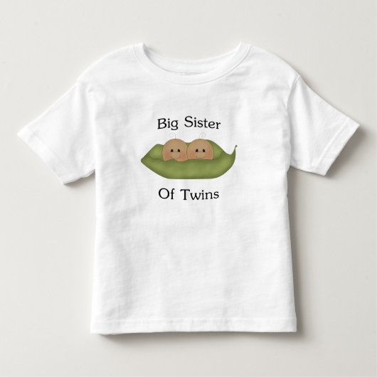 Big Sister of Twins Kinder Shirts (Voorkant)