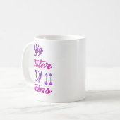 Big Sister Of Twins New Big Sister Sibling Premium Koffiemok (Voorkant links)