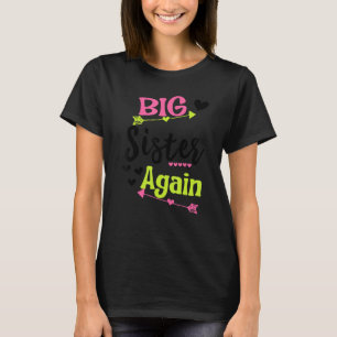 Big Sister Opnieuw Arrow Big Sister Sibling T-shirt
