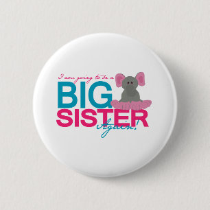 Big Sister Opnieuw Elephant Ronde Button 5,7 Cm