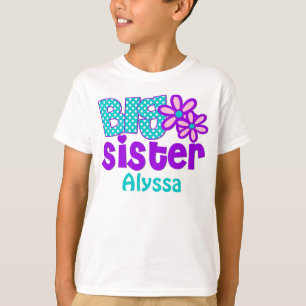Big Sister Paars Blauwgroen shirt