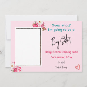 Big Sister Photo zwangerschap aankondiging