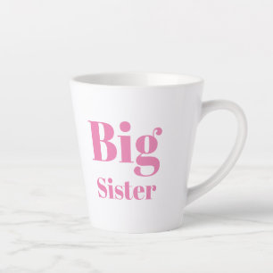Big Sister Pink letters girl Latte Mok