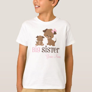 Big Sister Puppy Dog Aangepast T-shirt
