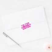 Big Sister Ronde Sticker (Envelop)