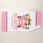 Big Sister Safari Jungle Friends Animals on Car (Serviette de bain)