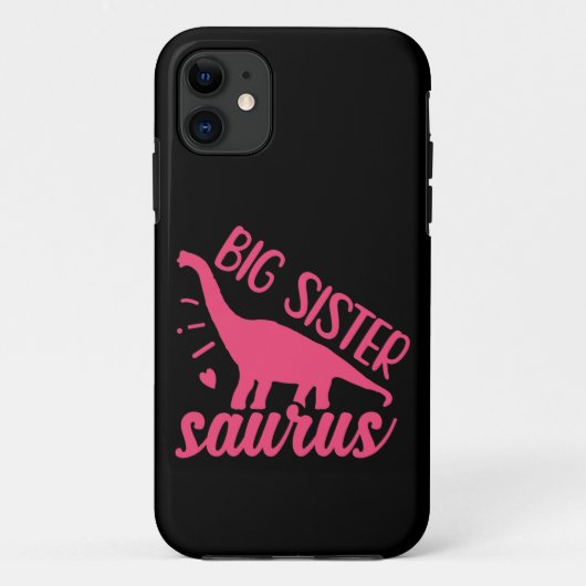 Big Sister Saurus in roze Case-Mate iPhone Case (Achterkant)