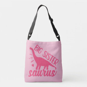 Big Sister Saurus in roze Crossbody Tas