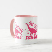 Big Sister Saurus in roze Mok (Voorkant links)