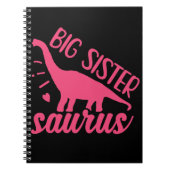 Big Sister Saurus in roze Notitieboek (Voorkant)