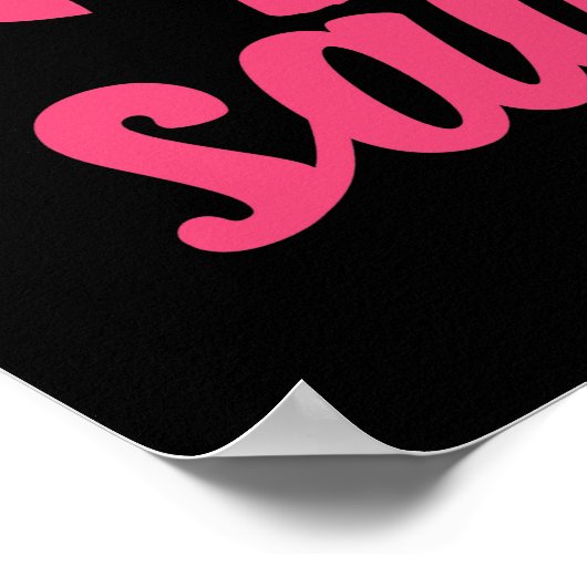 Big Sister Saurus in roze Poster (Hoek)