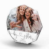 Big Sister Script Gift for Sister Photo Keepslag Fotoblokken (Rechts)