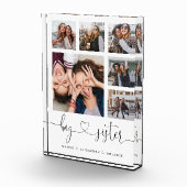 Big Sister Script | Gift for Sisters Photo Collage Fotoblokken (Rechts)