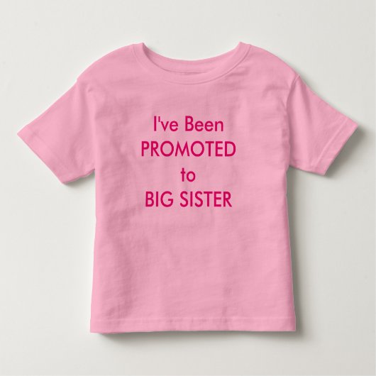 Big Sister Toddler T-shirt (Voorkant)