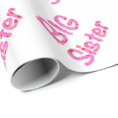 Big Sister Typografie Cadeaupapier (Rol Hoek)