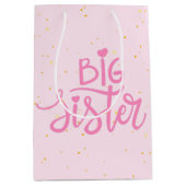 Big Sister Typografie Modern Tekst Medium Cadeauzakje (Voorkant)