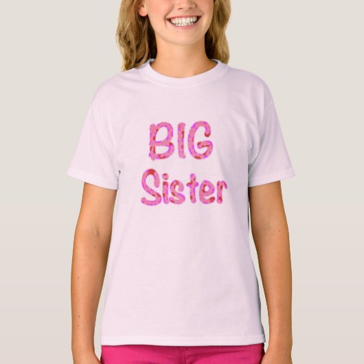 Big Sister Typografie T-shirt (Voorkant)