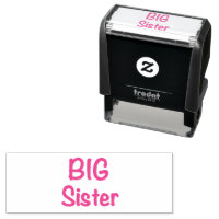 Big Sister Typografie Zelfinkt Stamp
