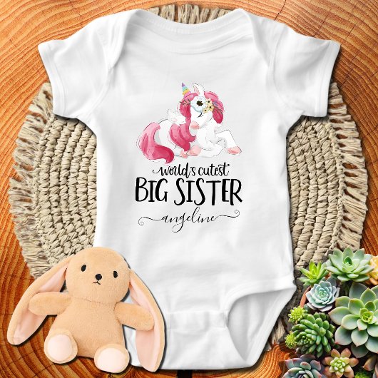 Big Sister Unicorn Romper