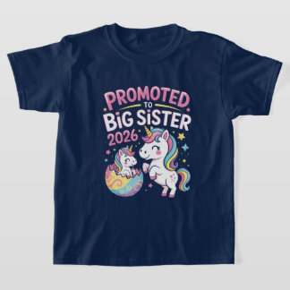 Big Sister Upgrade 2026 – Magical Unicorn Edition  T-shirt