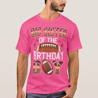 Big Sister van de Verjaardag Jongen Football Balle T-shirt