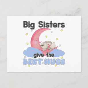 Big Sisters geven de beste handschoen - Moon Bunny Briefkaart