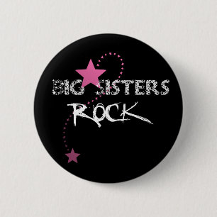 Big Sisters Rock Button