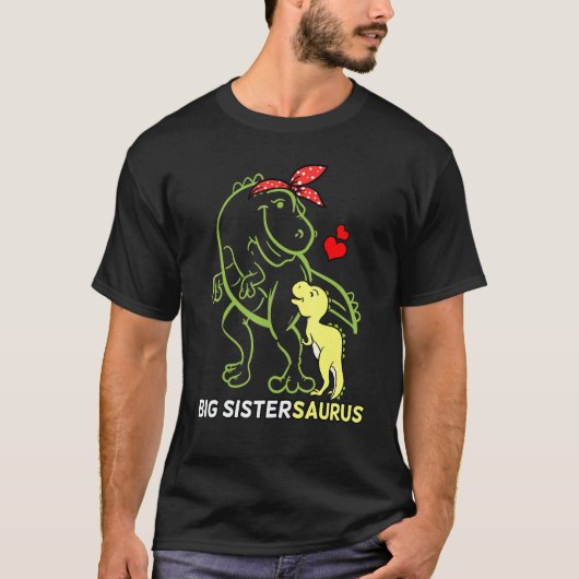 Big Sistersaurus Sister Dinosaur Baby T-shirt (Voorkant)