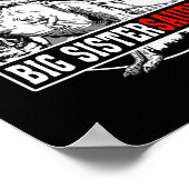 Big Sistersaurus T Rex Dinosaurs Funny Saurus Poster (Hoek)