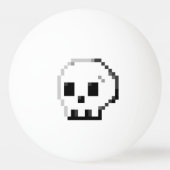 Big Skull-pixel, 8-bits Ping Pong Ball (Voorkant)