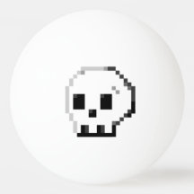 Big Skull-pixel, 8-bits Ping Pong Ball