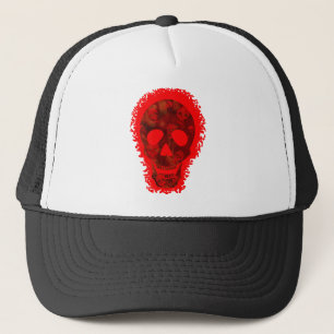 Big Skull Red vrachtwagen Trucker Pet