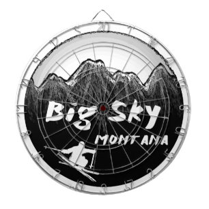Big Sky Montana artistieke skiër Dartbord