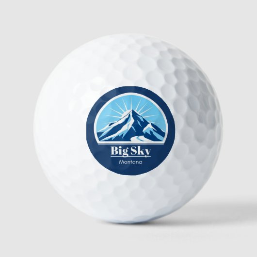 Big Sky Montana golfresort kinder Golfballen (Voorkant)