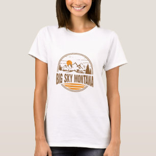 Big Sky, Montana Mountain Hiking Souvenir T-shirt
