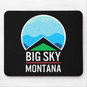 Big Sky Montana Ski Snowboarden Skier Sneeuw Muismat