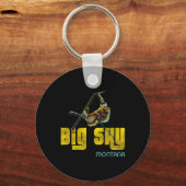 Big Sky Montana  Skiën Sleutelhanger (Voorkant)
