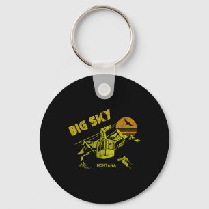 Big Sky Montana T-shirt voor noodremming Sleutelhanger