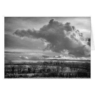Big Sky Over Wiltshire met gedicht notelet/kaart