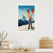 Big Sky Print Montana - Affiche de ski 1 (Cuisine)