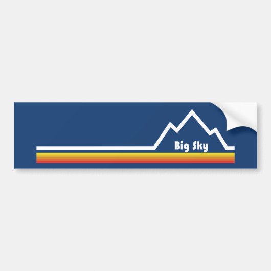 Big Sky Resort Bumpersticker (Voorkant)