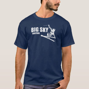 Big Sky Resort Montana Skier T-shirt