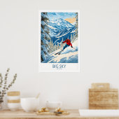 Big Sky Ski Poster 1 (Cuisine)