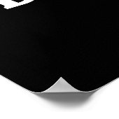 Big Slick Poker Logo - zwart Poster (Hoek)