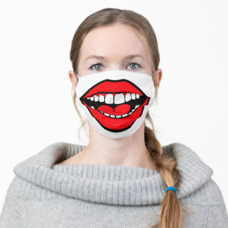 Big Smile Face Mask Stoffen Mondmasker