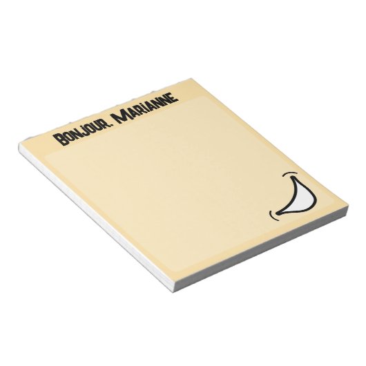 Big Smile Levendig Kleurrijk Notitieblok (Schuin)